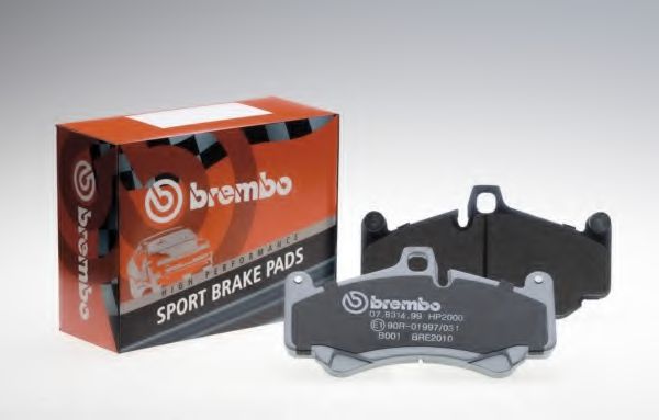 Комплект высокоэффективных тормозных колодок BREMBO 07.B314.07
