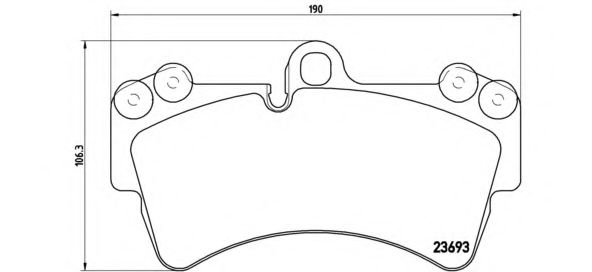 Комплект высокоэффективных тормозных колодок BREMBO 07.B314.20
