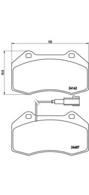 Комплект высокоэффективных тормозных колодок BREMBO 07.B314.21