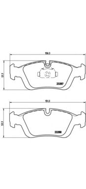 Комплект высокоэффективных тормозных колодок BREMBO 07.B314.31