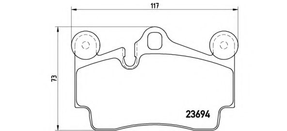 Комплект высокоэффективных тормозных колодок BREMBO 07.B315.16