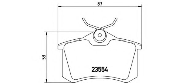 Комплект высокоэффективных тормозных колодок BREMBO 07.B315.25