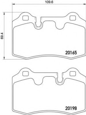 Тормозные колодки BREMBO P 02 003