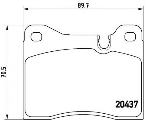 Тормозные колодки BREMBO P 06 003