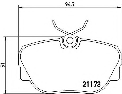 Тормозные колодки BREMBO P 06 010