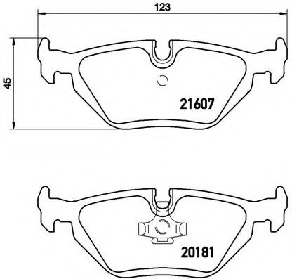 Тормозные колодки BREMBO P 06 013