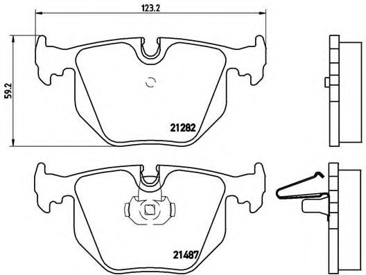 Тормозные колодки BREMBO P 06 020