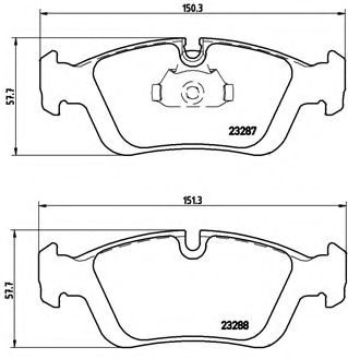 Тормозные колодки BREMBO P 06 024