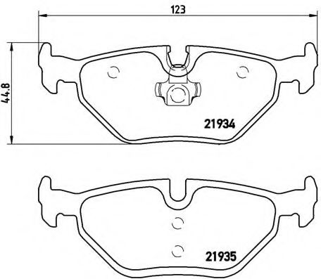 Тормозные колодки BREMBO P 06 025