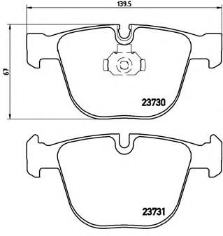 Тормозные колодки BREMBO P 06 026