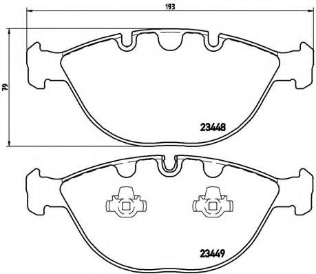 Тормозные колодки BREMBO P 06 028