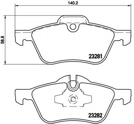 Тормозные колодки BREMBO P 06 030