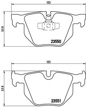 Тормозные колодки BREMBO P 06 039