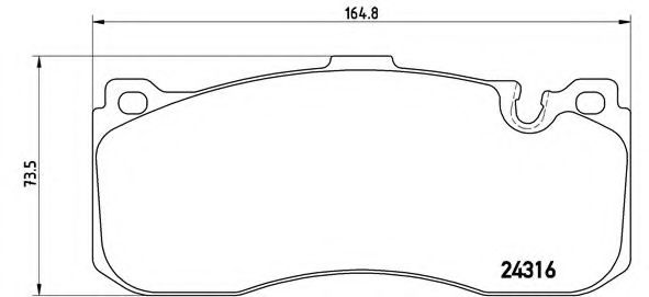 Тормозные колодки BREMBO P 06 041