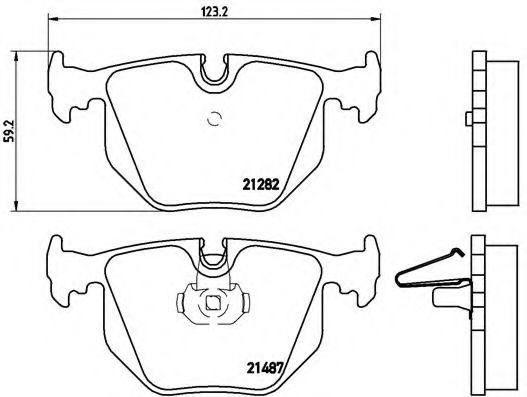 Тормозные колодки BREMBO P 06 044