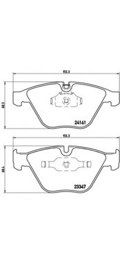Тормозные колодки BREMBO P 06 045