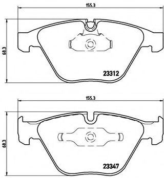 Тормозные колодки BREMBO P 06 046