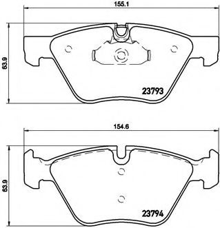Тормозные колодки BREMBO P 06 057