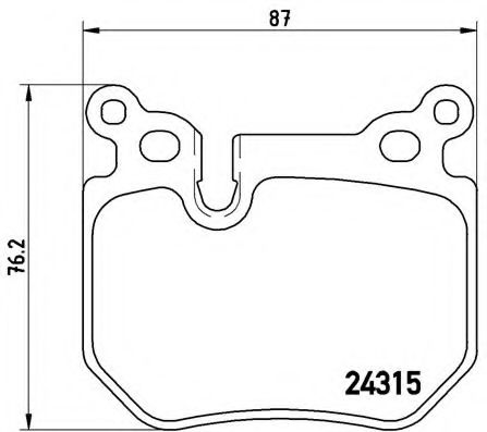 Тормозные колодки BREMBO P 06 059