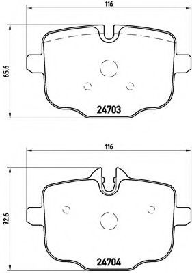 Тормозные колодки BREMBO P 06 061
