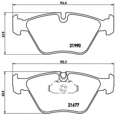 Тормозные колодки BREMBO P 06 065