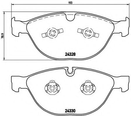 Тормозные колодки BREMBO P 06 066