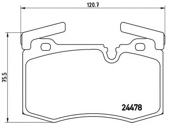 Тормозные колодки BREMBO P 06 068