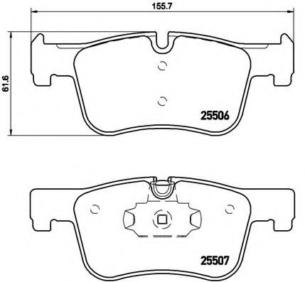Тормозные колодки BREMBO P 06 070