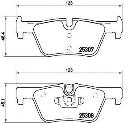 Тормозные колодки BREMBO P 06 071