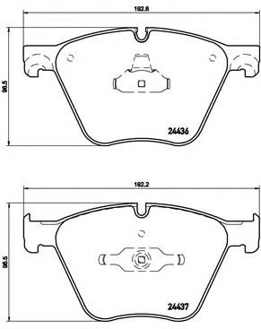 Тормозные колодки BREMBO P 06 073