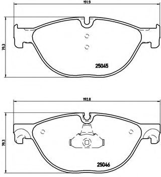 Тормозные колодки BREMBO P 06 076