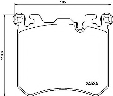 Тормозные колодки BREMBO P 06 077