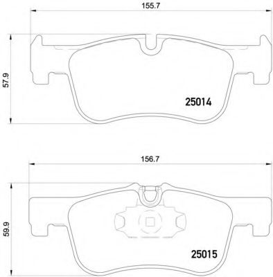 Тормозные колодки BREMBO P 06 078