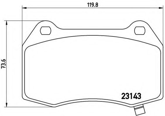 Тормозные колодки BREMBO P 09 003