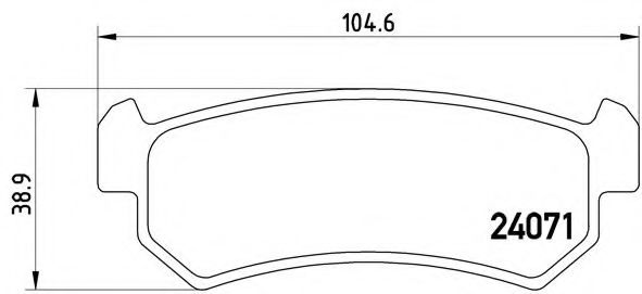 Тормозные колодки BREMBO P 10 001