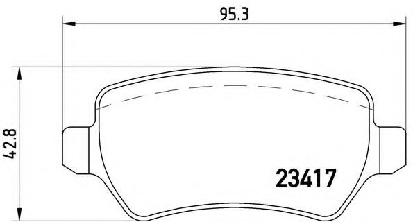 Тормозные колодки BREMBO P 10 013