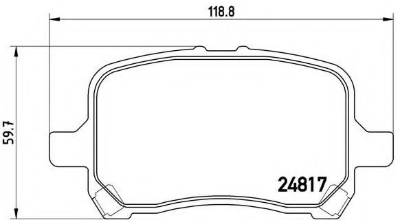 Тормозные колодки BREMBO P 10 014