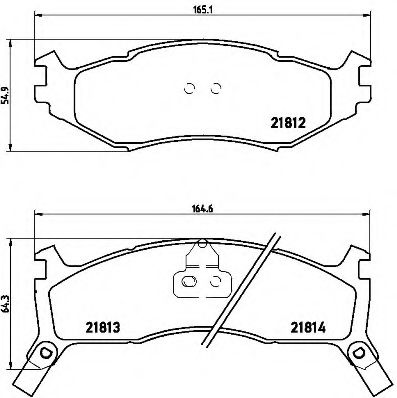 Тормозные колодки BREMBO P 11 006