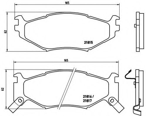 Тормозные колодки BREMBO P 11 007