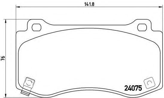 Тормозные колодки BREMBO P 11 023