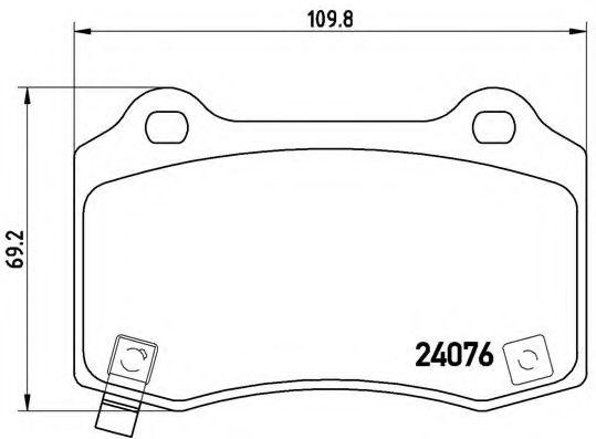 Тормозные колодки BREMBO P 11 024