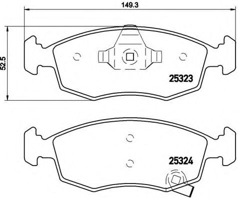 Тормозные колодки BREMBO P 11 031