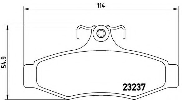 Тормозные колодки BREMBO P 15 005