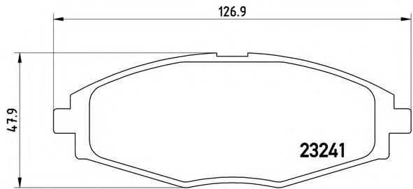 Тормозные колодки BREMBO P 15 006