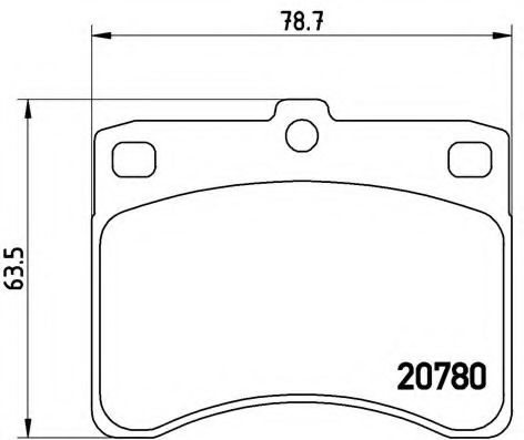 Тормозные колодки BREMBO P 16 003