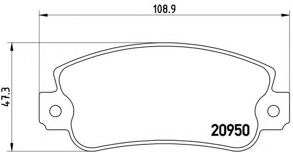 Тормозные колодки BREMBO P 23 021