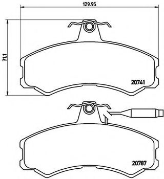 Тормозные колодки BREMBO P 23 022