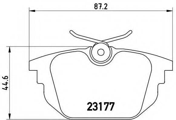 Тормозные колодки BREMBO P 23 026