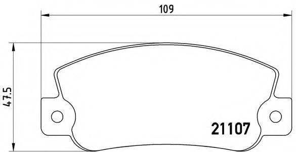 Тормозные колодки BREMBO P 23 032