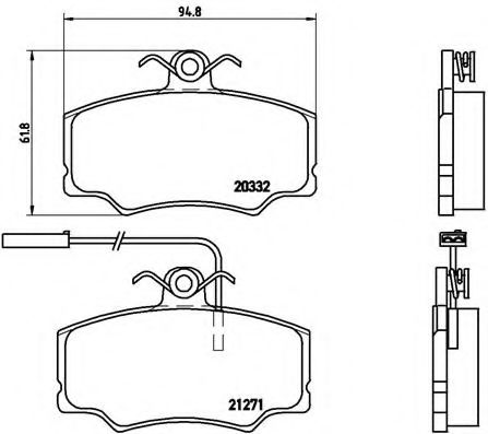 Тормозные колодки BREMBO P 23 048